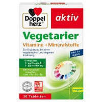 DOPPELHERZ Vegetarier Vitamine+Mineralstoffe aktiv - 30St - Mineral & Vitalstoffe