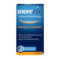 SNOREEZE Schnarchlinderung Gaumenstreifen - 14St