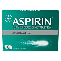 ASPIRIN 500 mg überzogene Tabletten - 8St - Kopfschmerzen und Migräne