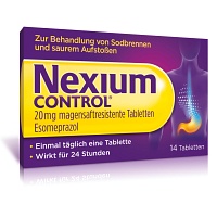 NEXIUM Control 20 mg magensaftresistente Tabletten - 14St - Saurer Magen