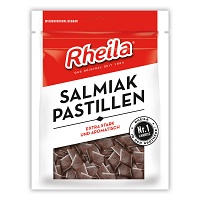 RHEILA Salmiak Pastillen zuckerhaltig - 90g - Bonbons zuckerhaltig