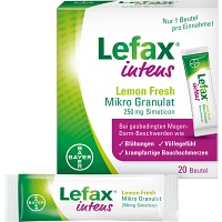 LEFAX intens Lemon Fresh Mikro Granul.250 mg Sim. - 20St - Blähungen & Krämpfe
