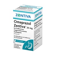 OMEPRAZOL Zentiva 20 mg bei Sodbrennen - 14St - Saurer Magen