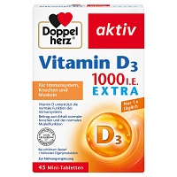 DOPPELHERZ Vitamin D3 1000 I.E. EXTRA Tabletten - 45St - Calcium & Vitamin D3