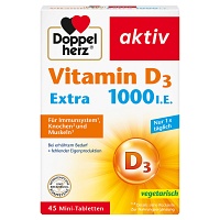 DOPPELHERZ Vitamin D3 1000 I.E. EXTRA Tabletten - 45St - Calcium & Vitamin D3