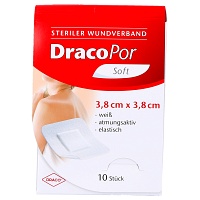 DRACOPOR Wundverband 3,8x3,8 cm steril - 10St - Sterile Pflaster