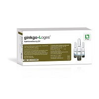 GINKGO-LOGES Injektionslösung D 4 Ampullen - 50X2ml
