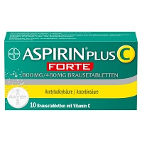 ASPIRIN plus C forte 800 mg/480 mg Brausetabletten - 10St - Grippe & Fieber