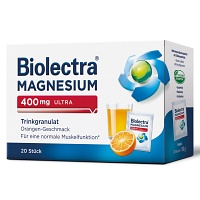 BIOLECTRA Magnesium 400 mg ultra Trinkgran.Orange - 20St - Wadenkrämpfe
