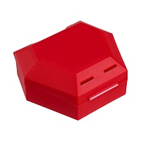 ZAHNSPANGENBOX mit Kordel rot - 1St