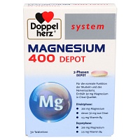 DOPPELHERZ Magnesium 400 Depot system Tabletten - 30St - Magnesium