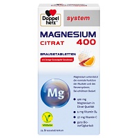 DOPPELHERZ Magnesium 400 Citrat system Brausetabl. - 24St - Magnesium