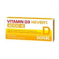 VITAMIN D3 HEVERT 4000 I.E. Tabletten - 30St - Calcium & Vitamin D3