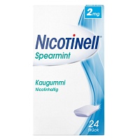 NICOTINELL Kaugummi Spearmint 2 mg - 24St - Raucherentwöhnung