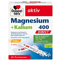 DOPPELHERZ Magnesium+Kalium DIRECT Portionsbeutel - 20St - Muskel & Gelenkschmerzen