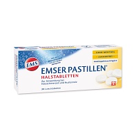 EMSER Pastillen ohne Menthol zuckerfrei - 30St - Halsschmerzen