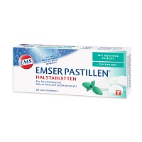 EMSER Pastillen mit Mentholfrische zuckerfrei - 30St - Halsschmerzen