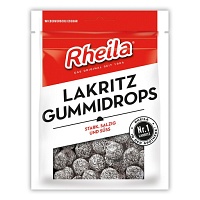 RHEILA Lakritz Gummidrops mit Zucker - 90g