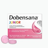 DOBENSANA Junior 1,2mg/0,6mg Lutschtabletten - 24St - Halsschmerzen