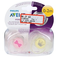 AVENT Beruhigungssauger Neugeborene Mädchen - 2St
