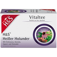 H&S heißer Holunder Vitaltee Filterbeutel - 20X2.0g - Wohlfühl & Vitaltees