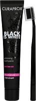 CURAPROX black is white Kohlezahnpasta und Bürste - 1St - Zahncreme