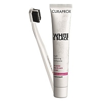 CURAPROX white is black Kohlezahnpasta mild+Bürste - 1St - Zahncreme