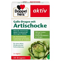 DOPPELHERZ Galle-Dragee mit Artischocke - 50St - Blähungen & Krämpfe
