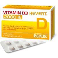 VITAMIN D3 HEVERT 2.000 I.E. Tabletten - 120St - Calcium & Vitamin D3