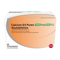 CALCIUM D3 Puren 1000 mg/880 I.E. Kautabletten - 90St