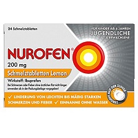 NUROFEN 200 mg Schmelztabletten Lemon - 24St - Kopfschmerzen und Migräne