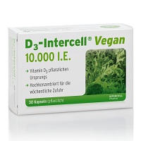 D3-INTERCELL vegan 10.000 I.E. Kapseln - 30St