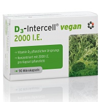 D3-INTERCELL vegan 2.000 I.E. Kapseln - 90St