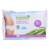 BIO INTIMPFLEGETÜCHER 100% Bio-Baumwolle MASMI - 20St