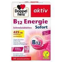 DOPPELHERZ B12 Energie Sofort Schmelztabletten - 30St