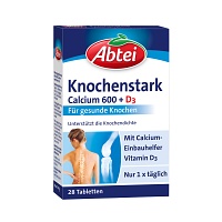 ABTEI Knochenstark Calcium 600+D3 Tabletten - 28St