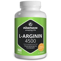L-ARGININ HOCHDOSIERT 4.500 mg Kapseln - 360St