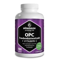 OPC TRAUBENKERNEXTRAKT hochdosiert+Vitamin C Kaps. - 180St