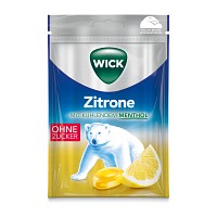 WICK Zitrone & nat.Menthol Bonb.o.Zucker Beutel - 72g
