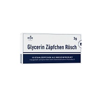 GLYCERIN ZÄPFCHEN Rösch 3 g gegen Verstopfung - 10St