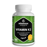 VITAMIN K2 200 µg hochdosiert vegan Tabletten - 180St