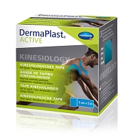 DERMAPLAST Active Kinesiology Tape 5 cmx5 m blau - 1St