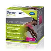 DERMAPLAST Active Kinesiology Tape 5 cmx5 m pink - 1St