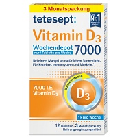 TETESEPT Vitamin D3 7.000 Wochendepot Filmtabl.