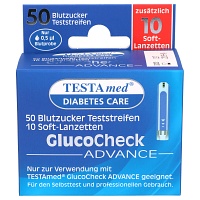 TESTAMED GlucoCheck Advance 50 Teststr.m.10 Lanz. - 1P