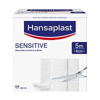 HANSAPLAST Sensitive Pflaster 6 cmx5 m Rolle - 1St