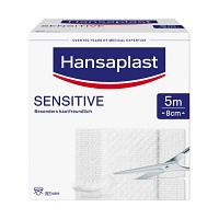 HANSAPLAST Sensitive Pflaster 8 cmx5 m Rolle - 1St