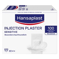 HANSAPLAST Sensitive Injektionspflaster 1,9x4 cm - 100St