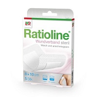 RATIOLINE Wundverband 10x8 cm steril - 5St