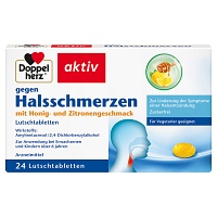 DOPPELHERZ gegen Halsschmerzen Lutschtabletten - 24St